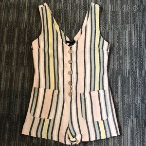 Forever21 striped romper